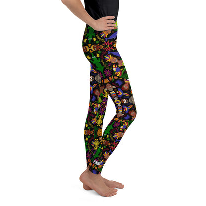 Colombia, the charm of a magical country All over print Youth Leggings. Side view