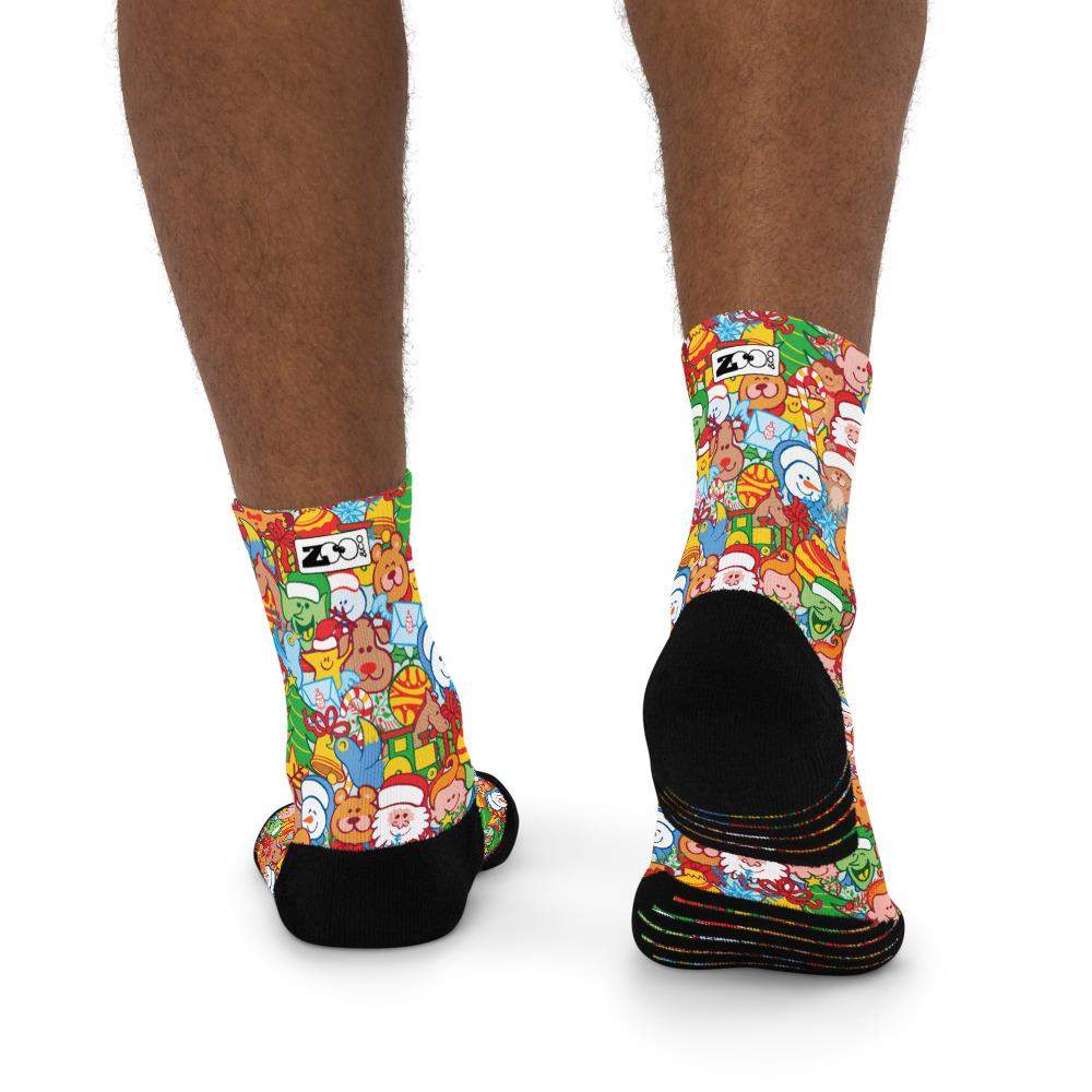 All Christmas stars in a pattern design Ankle socks-Ankle socks