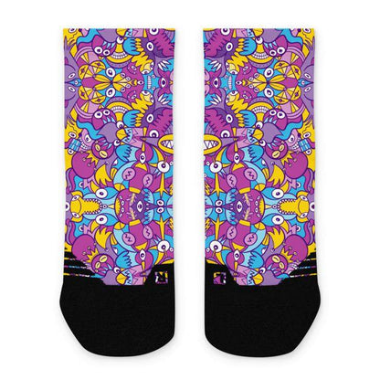 Doodle art compulsion is out of control Ankle socks-Ankle socks