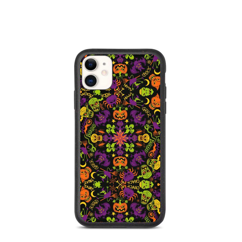 All Halloween stars in a creepy pattern design Biodegradable phone case-Biodegradable iPhone cases