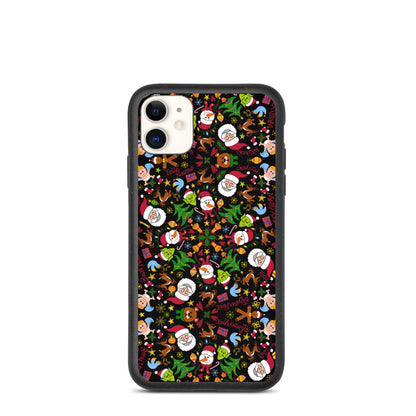 The joy of Christmas pattern design Biodegradable phone case. iPhone 11