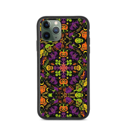 All Halloween stars in a creepy pattern design Biodegradable phone case-Biodegradable iPhone cases