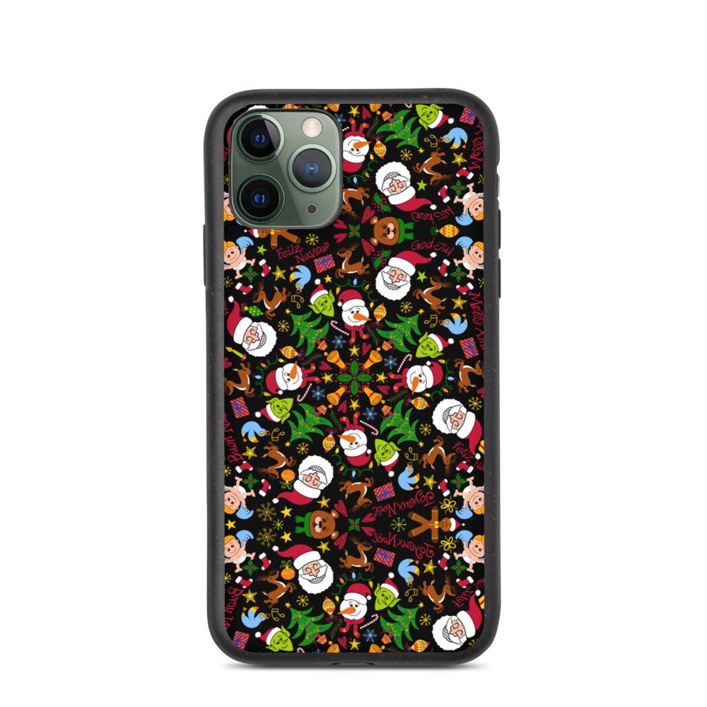 The joy of Christmas pattern design Biodegradable phone case. iPhone 11 Pro