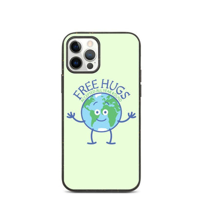 Planet Earth accepts free hugs all year round Biodegradable phone case-Biodegradable iPhone cases