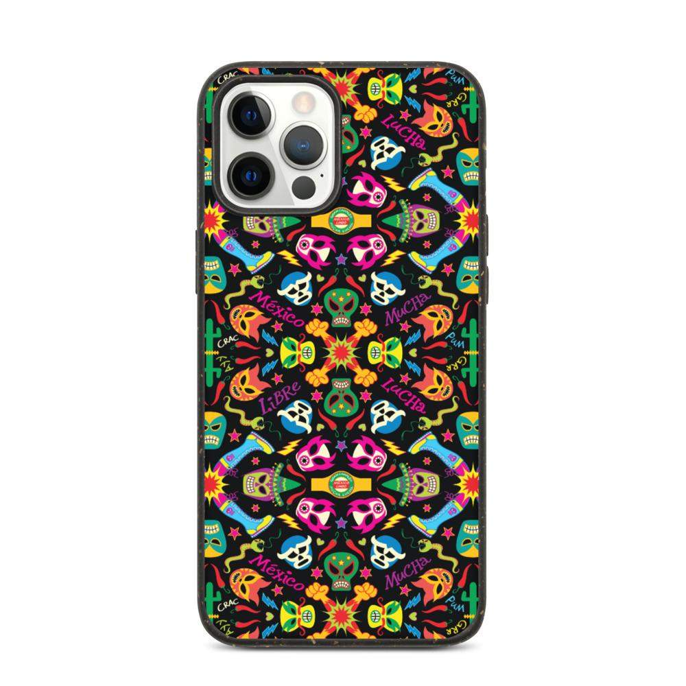 Mexican wrestling colorful party Biodegradable phone case-Biodegradable iPhone cases