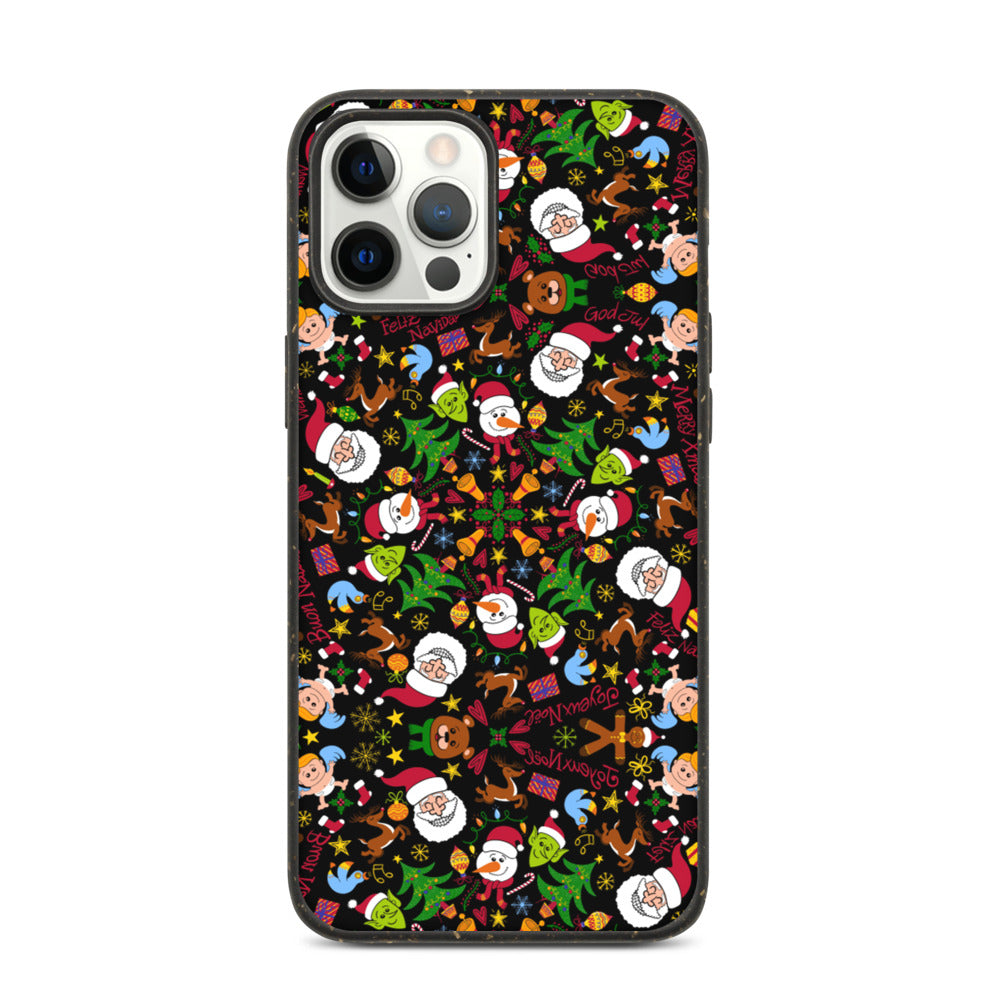 The joy of Christmas pattern design Biodegradable phone case. iPhone 12 Pro max