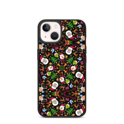 The joy of Christmas pattern design Biodegradable phone case. iPhone 13
