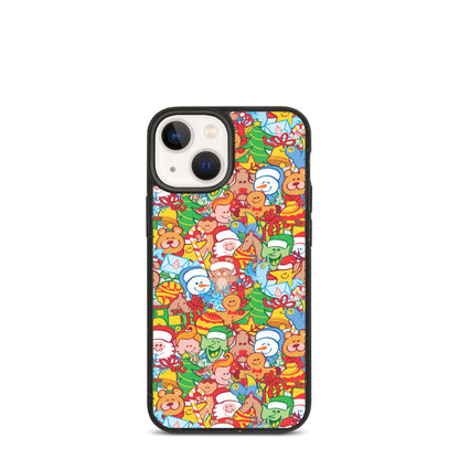 All Christmas stars pattern design Biodegradable phone case. iPhone 13 mini case