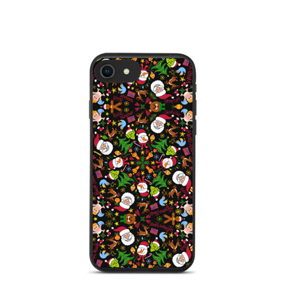 The joy of Christmas pattern design Biodegradable phone case. iPhone 7 se, iPhone 8 se