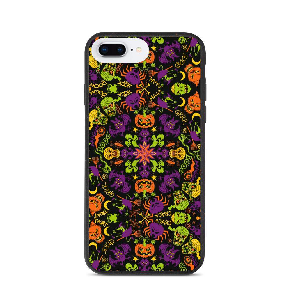 All Halloween stars in a creepy pattern design Biodegradable phone case-Biodegradable iPhone cases