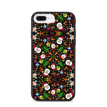 The joy of Christmas pattern design Biodegradable phone case. iPhone 7 Plus, iPhone 8 Plus