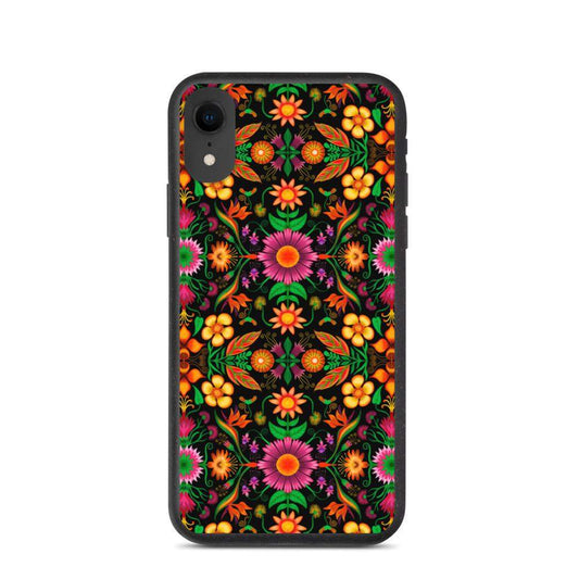 Wild flowers in a luxuriant jungle Biodegradable phone case-Biodegradable iPhone cases