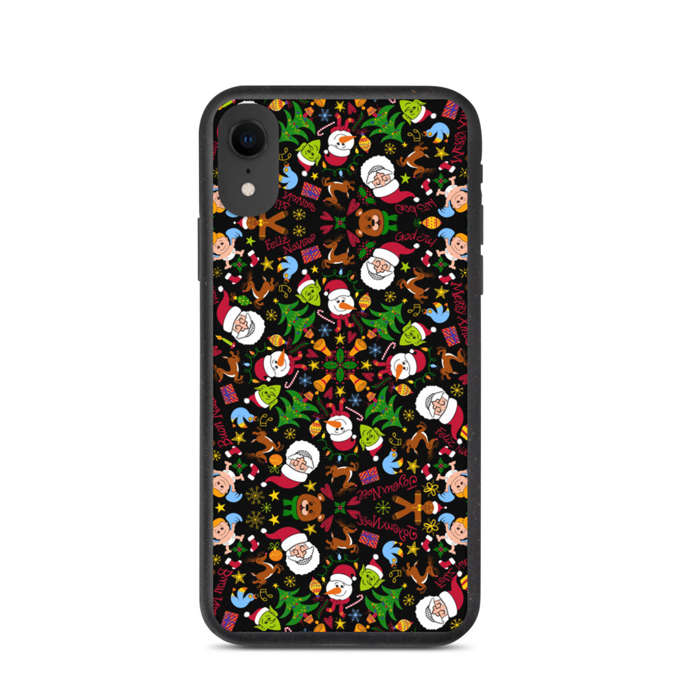 The joy of Christmas pattern design Biodegradable phone case. iPhone XR