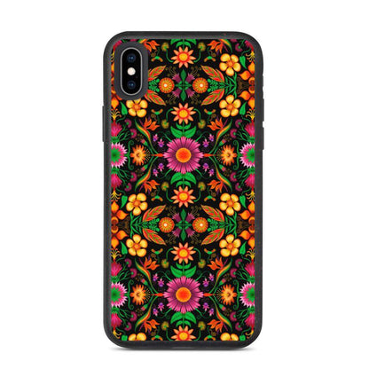 Wild flowers in a luxuriant jungle Biodegradable phone case-Biodegradable iPhone cases