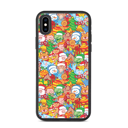 All Christmas stars pattern design Biodegradable phone case. iPhone XS max