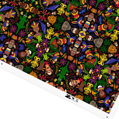 Colombia, the charm of a magical country Recycled polyester fabric. Product details
