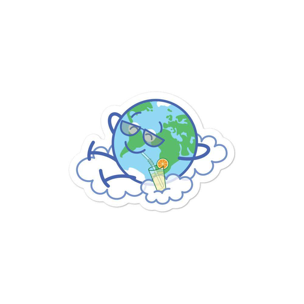 Cool Earth taking a break Bubble-free stickers-Bubble-free stickers