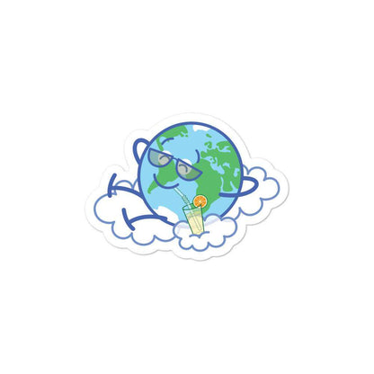 Cool Earth taking a break Bubble-free stickers-Bubble-free stickers