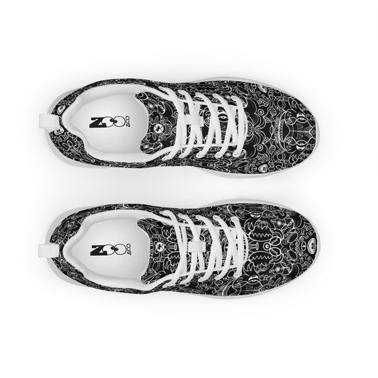 The powerful dark side of the Doodle world Men’s athletic shoes. Top view