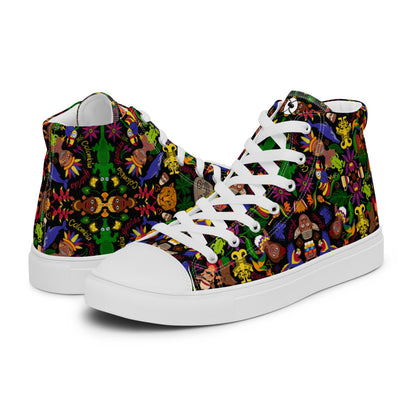 Colombia, the charm of a magical country Men’s high top canvas shoes. Overview