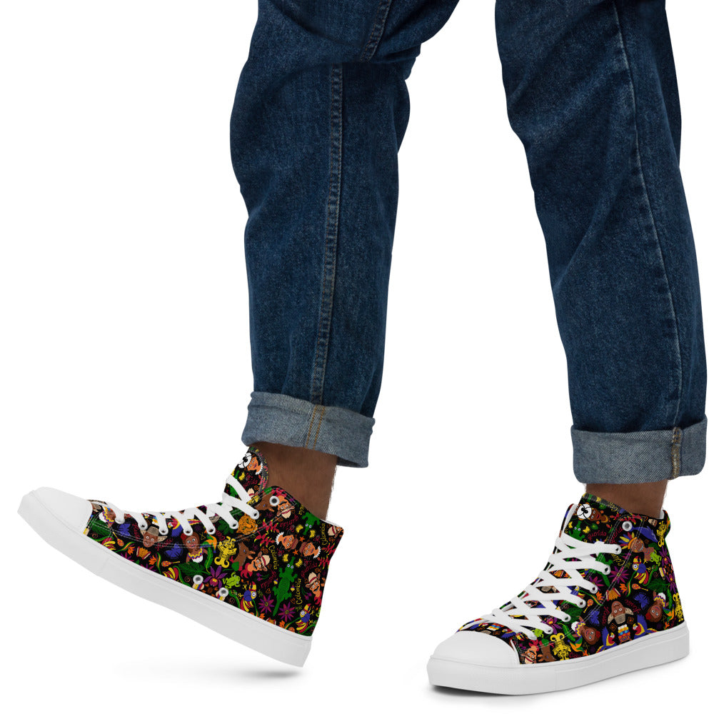 Colombia, the charm of a magical country Men’s high top canvas shoes. Lifestyle