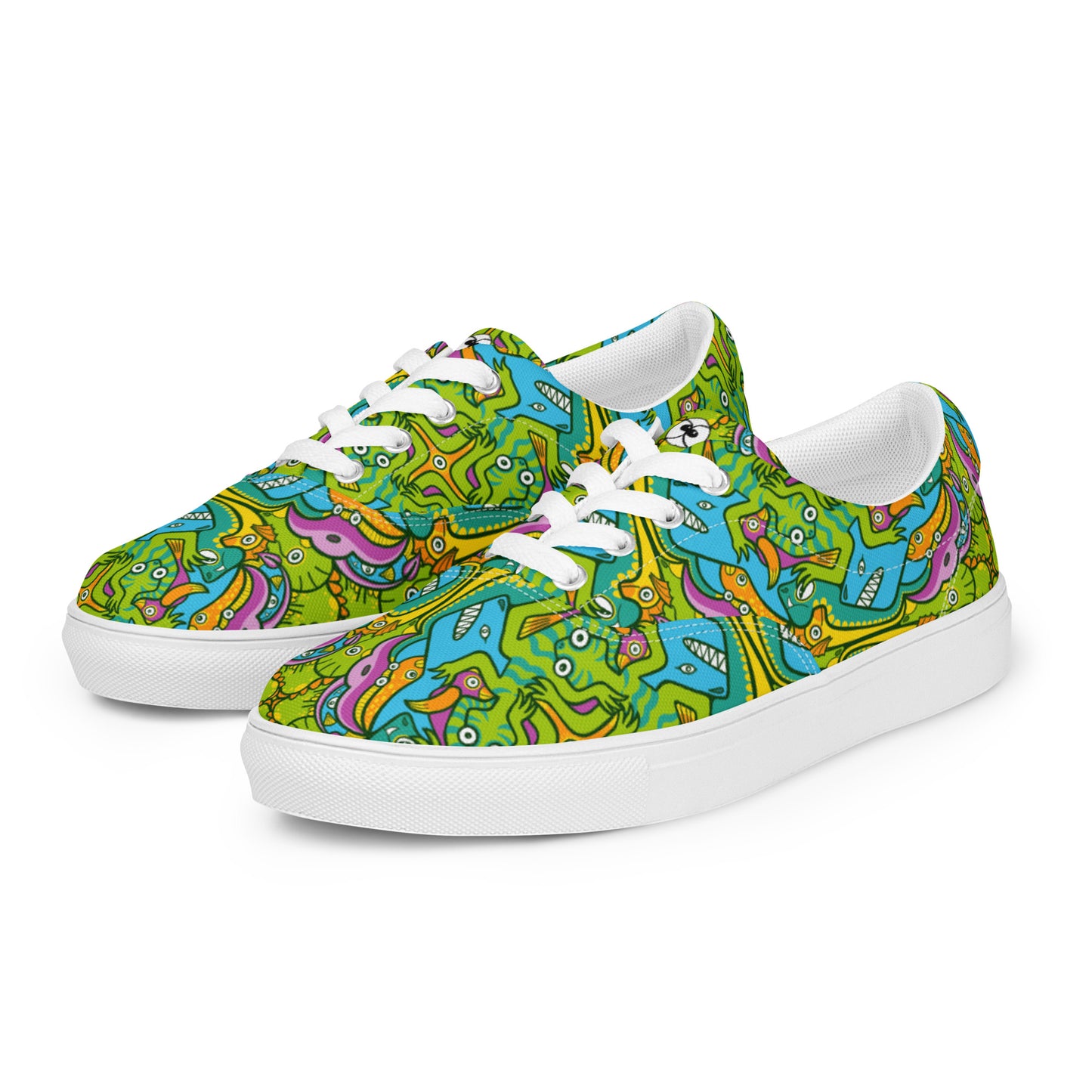 To keep calm and doodle is more than just doodling Men’s lace-up canvas shoes. Overview