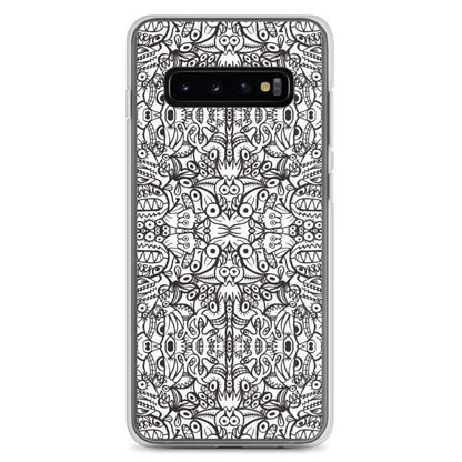 Brush style doodle critters Samsung Case-Samsung cases
