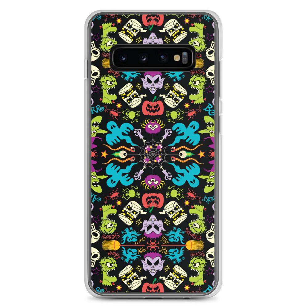 Spooky Halloween characters in a pattern design Samsung Case-Samsung cases