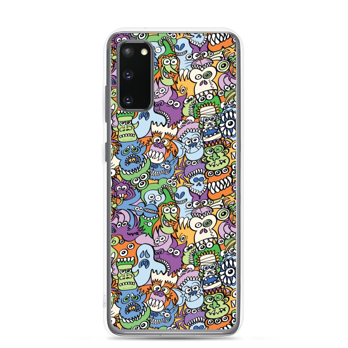 All the spooky Halloween monsters in a pattern design Samsung Case. s20