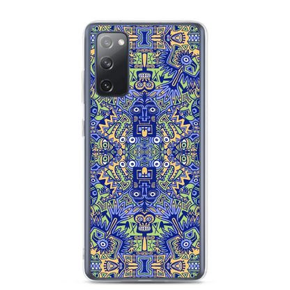 Playful Pre-columbian symbols pattern Samsung Case-Samsung cases