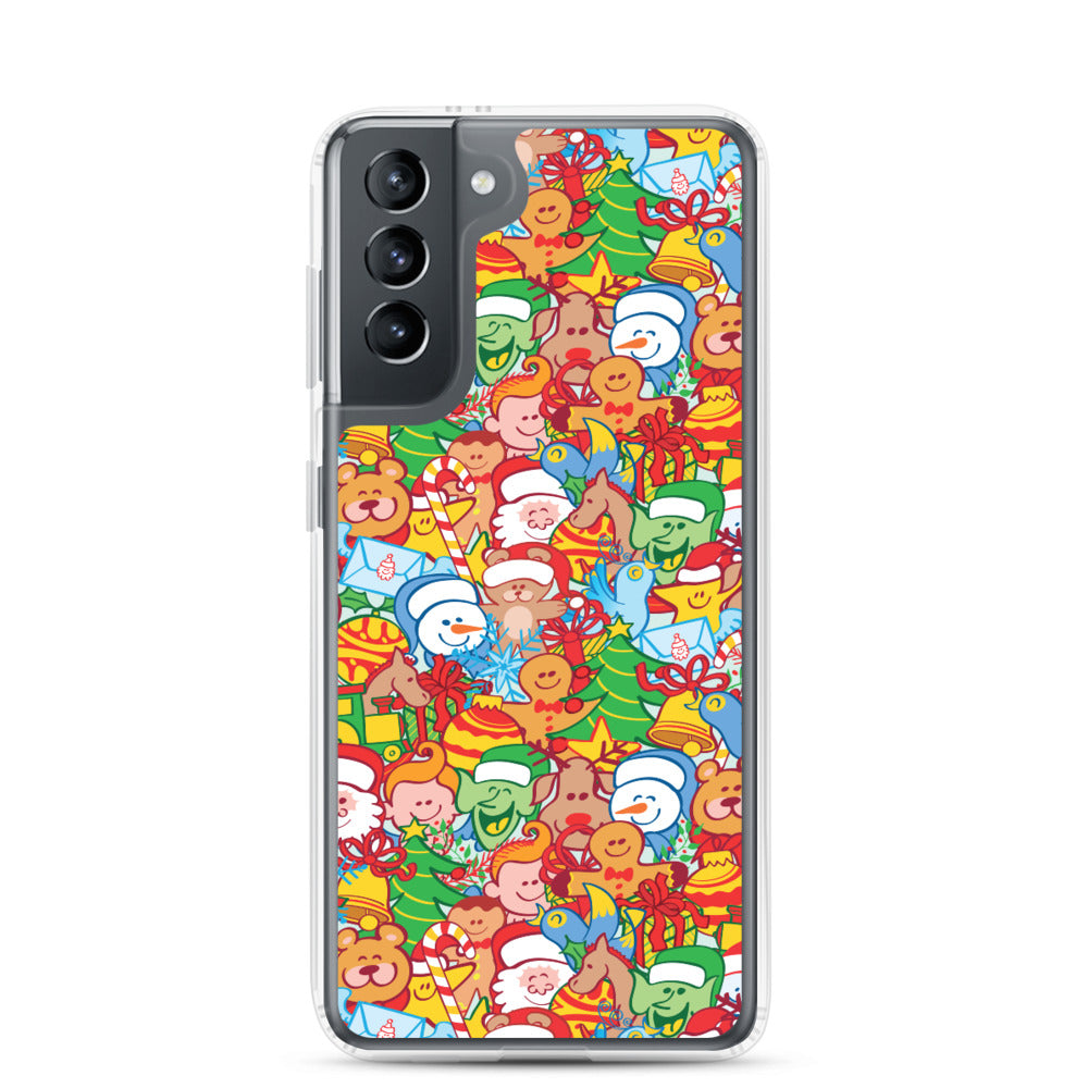 All Christmas stars pattern design Samsung Case. S21