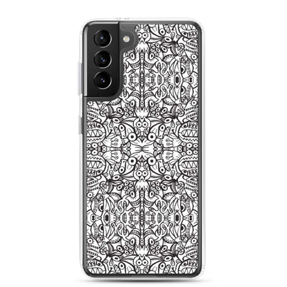 Brush style doodle critters Samsung Case-Samsung cases
