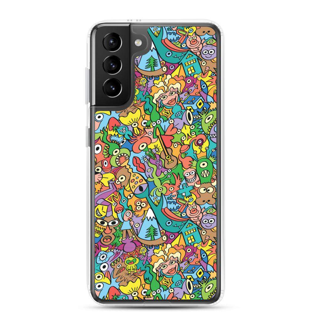 Cheerful crowd enjoying a lively carnival Samsung Case-Samsung cases