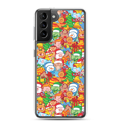 All Christmas stars pattern design Samsung Case. S21 Plus