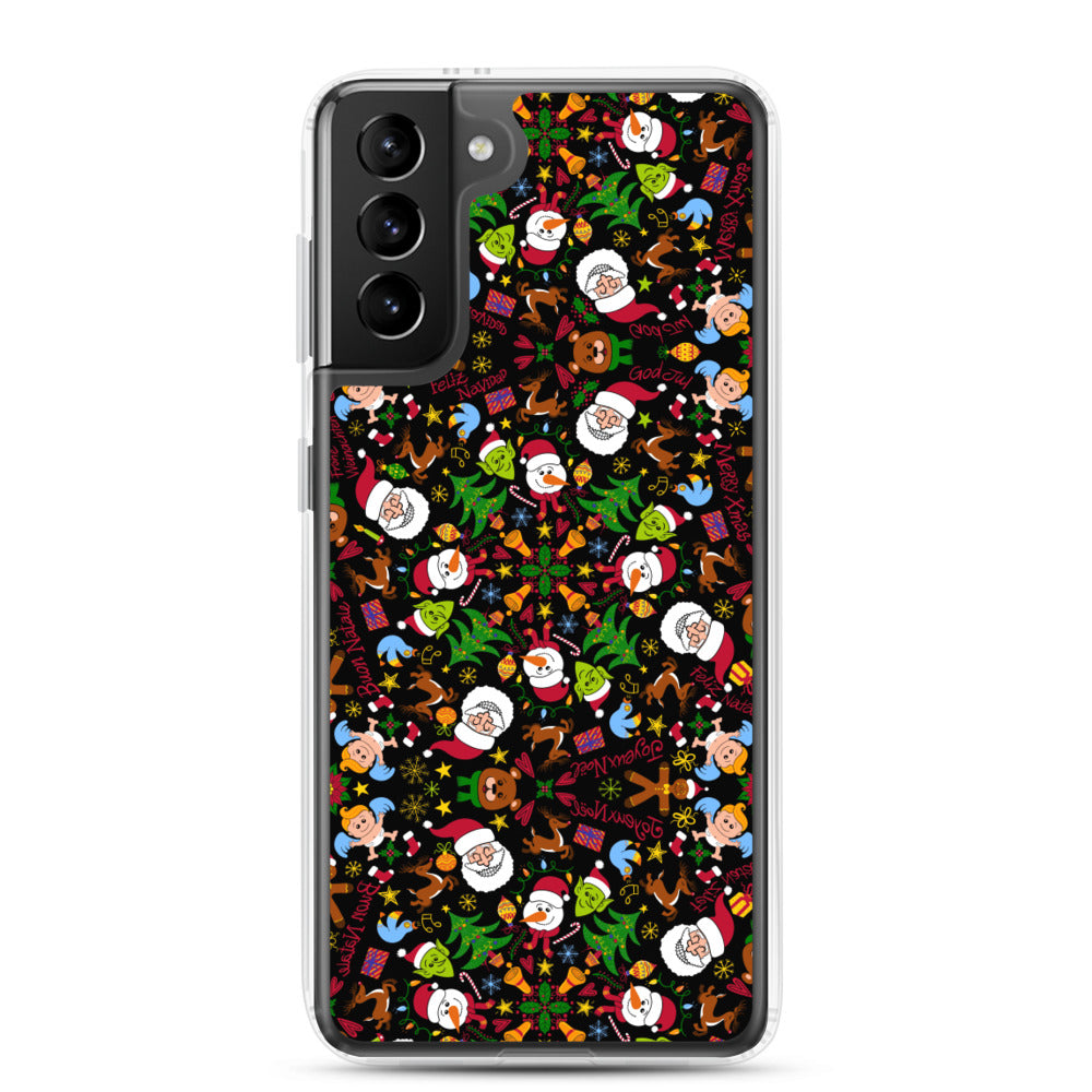 The joy of Christmas pattern design Samsung Case. S21 Plus