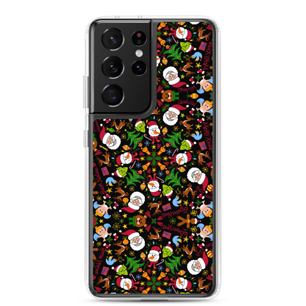 The joy of Christmas pattern design Samsung Case. S21 Ultra