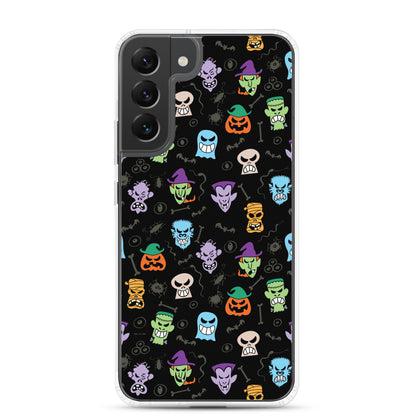 Scary Halloween faces Samsung Case. s22 plus
