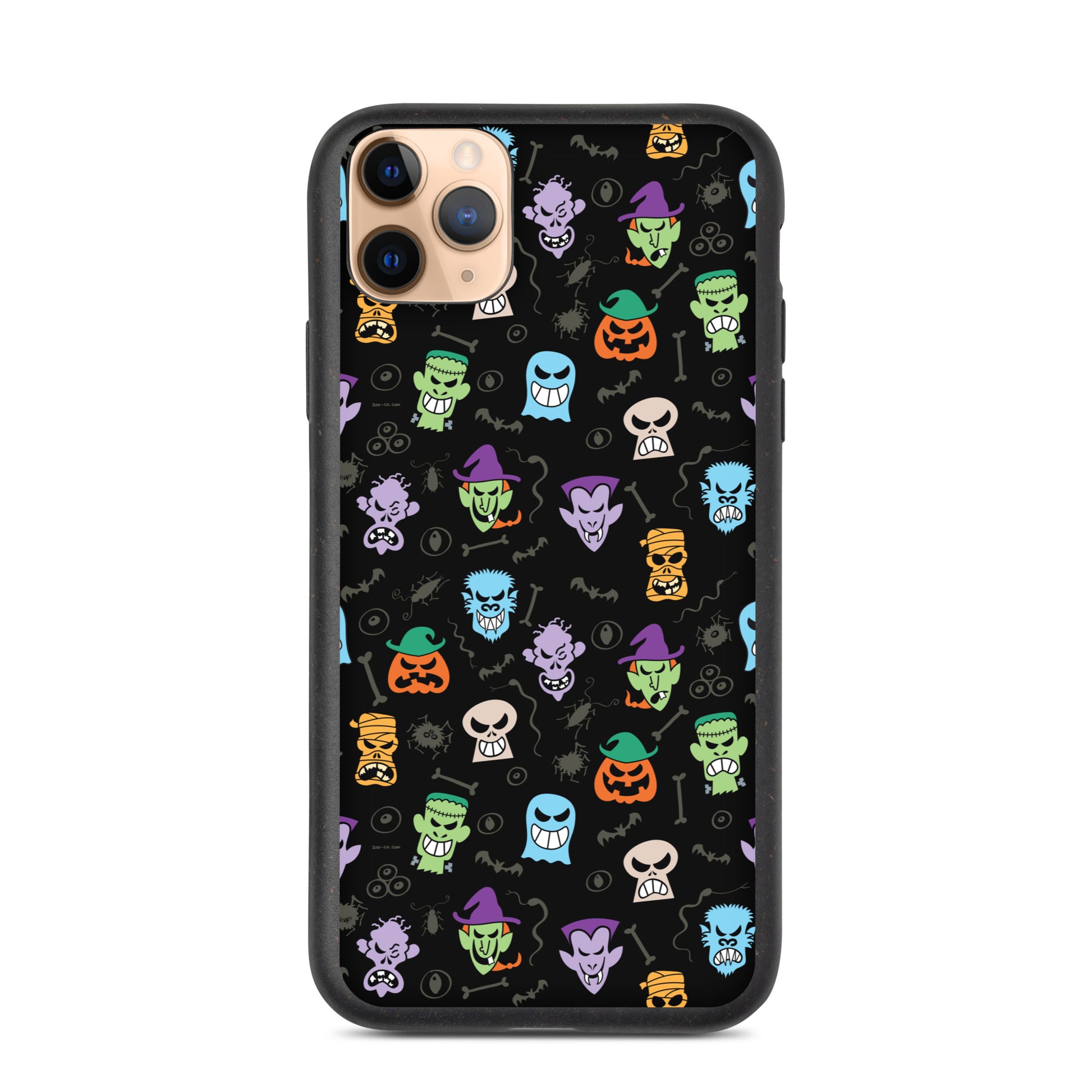 Scary Halloween faces Speckled iPhone case. iPhone 11 pro max