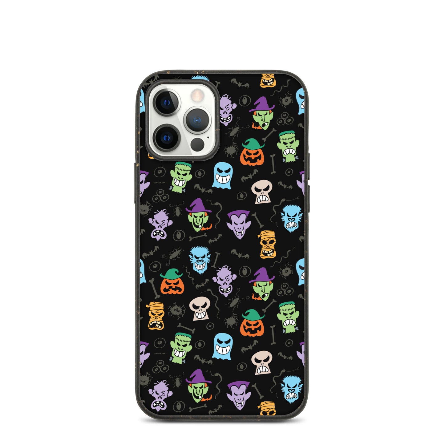 Scary Halloween faces Speckled iPhone case. iPhone 12 pro