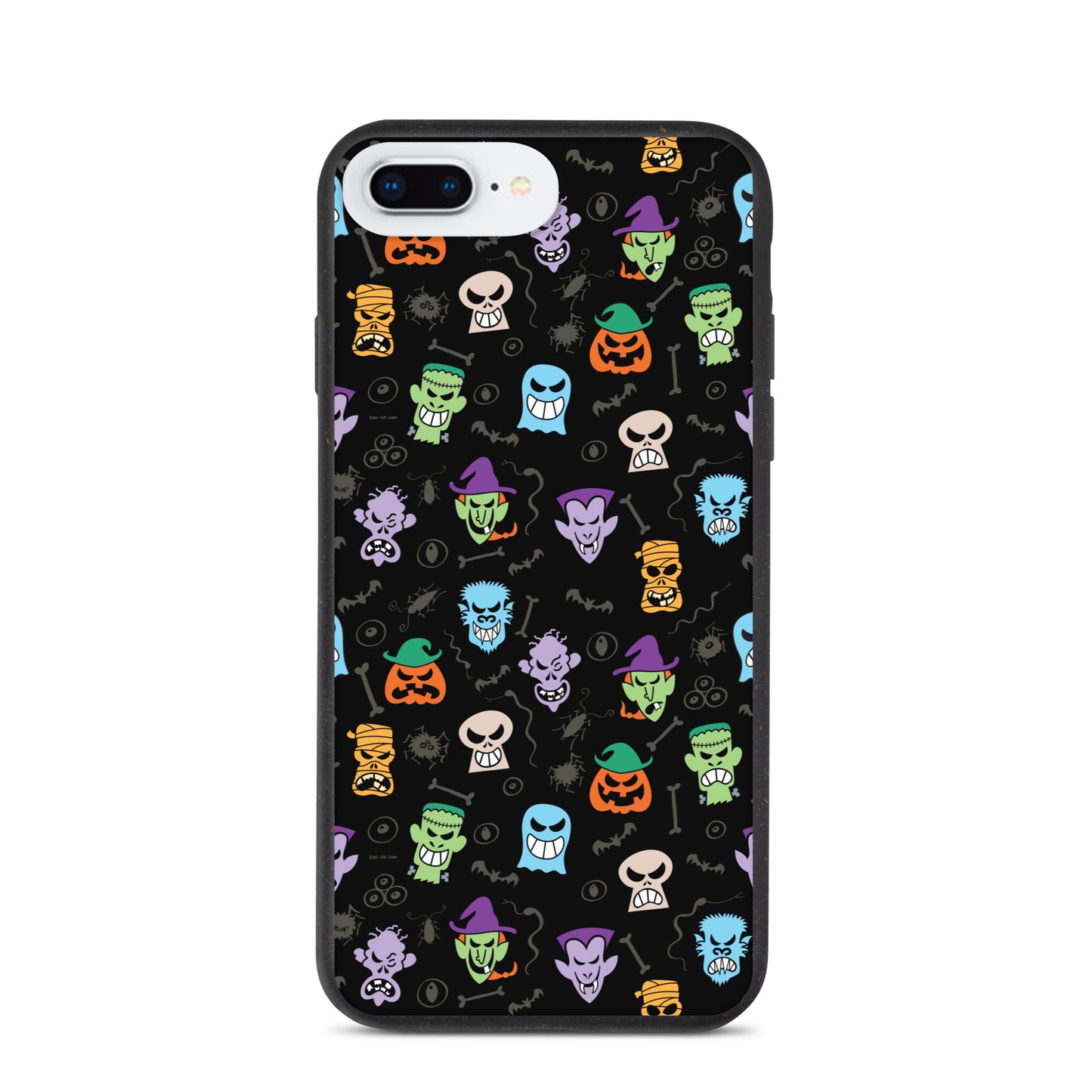 Scary Halloween faces Speckled iPhone case. iPhone 7 plus, 8 plus