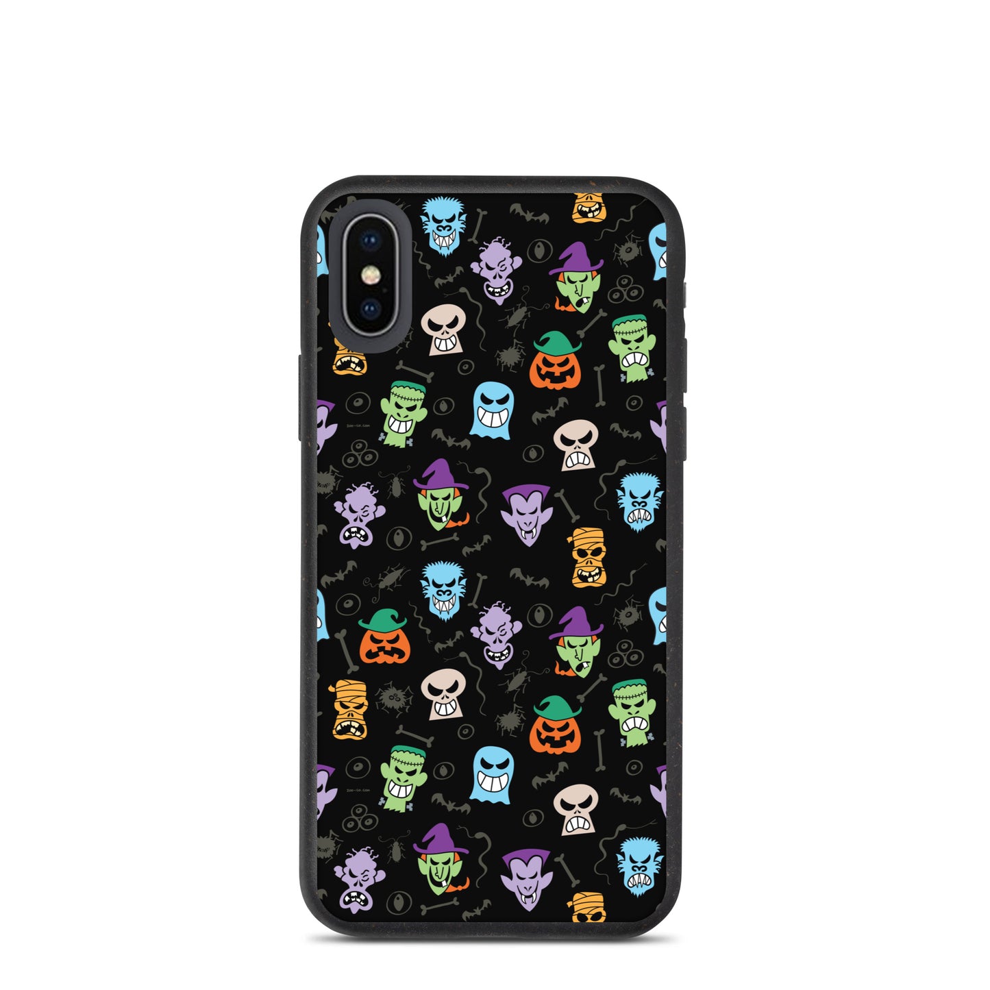 Scary Halloween faces Speckled iPhone case. iPhone x, xs