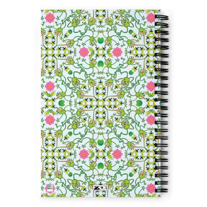 Funny frogs hunting flies Spiral notebook-Spiral notebooks