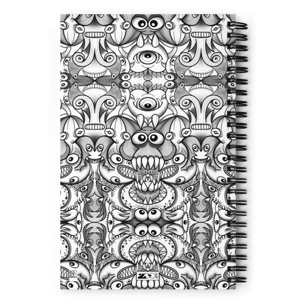 Official pic of the monsters annual convention Spiral notebook-Spiral notebooks