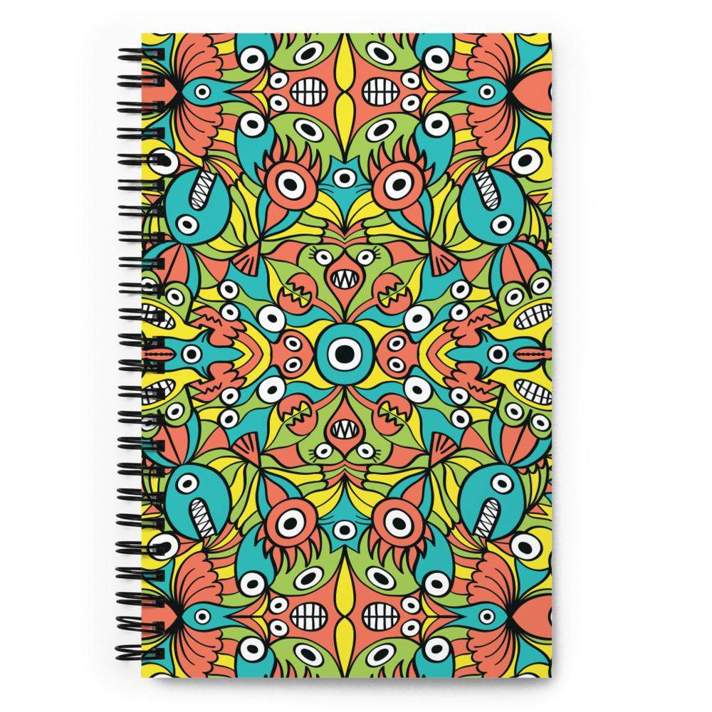Alien monsters pattern design Spiral notebook – Zoo&co