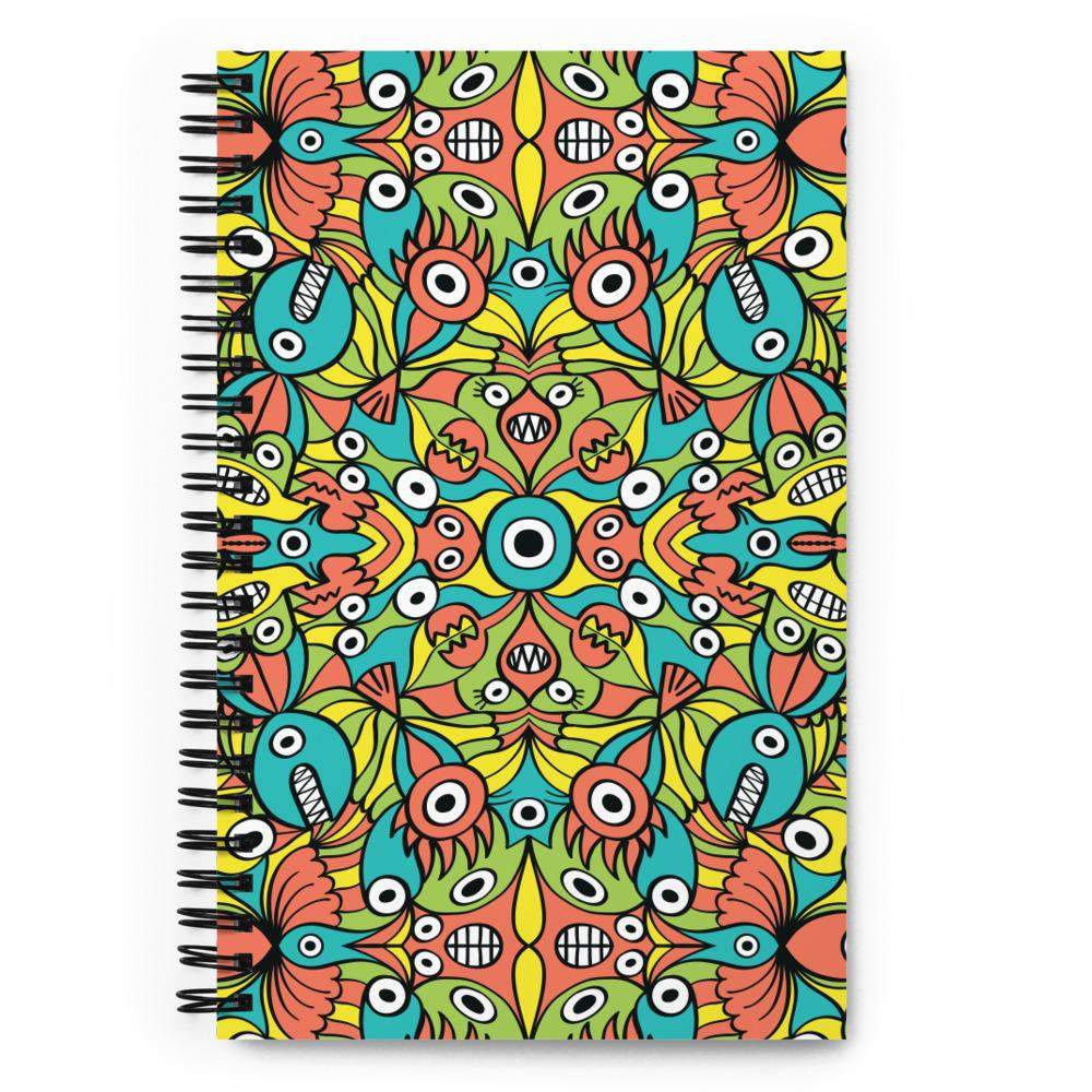 Alien monsters pattern design Spiral notebook-Spiral notebooks