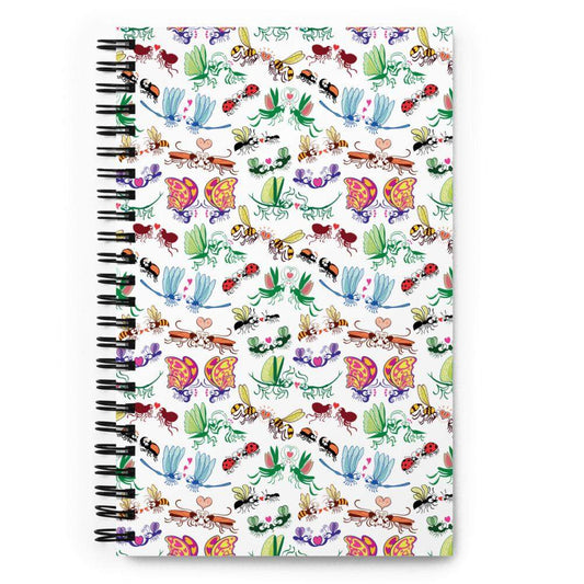 Cool insects madly in love Spiral notebook-Spiral notebooks