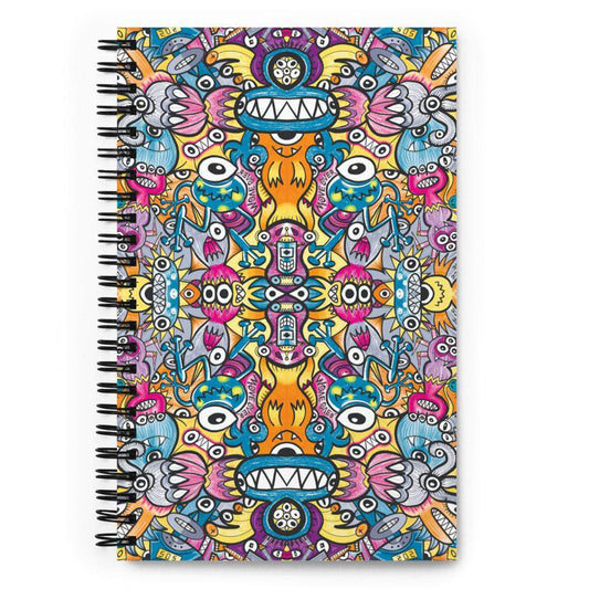 Monsters vs robots ultimate battle Spiral notebook-Spiral notebooks