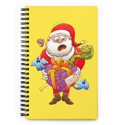 Creepy Christmas gift to Santa Spiral notebook-Spiral notebooks