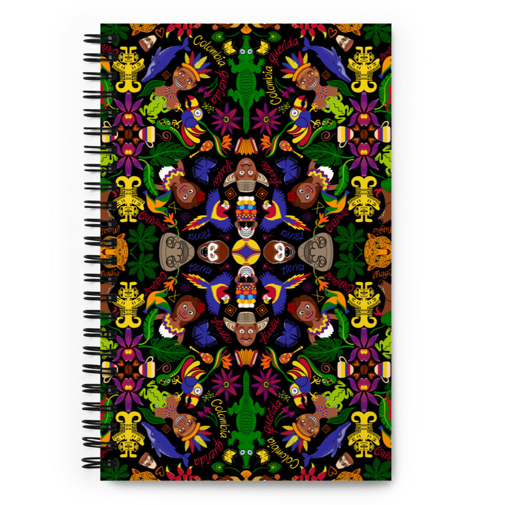 Colombia, the charm of a magical country Spiral notebook. Front view
