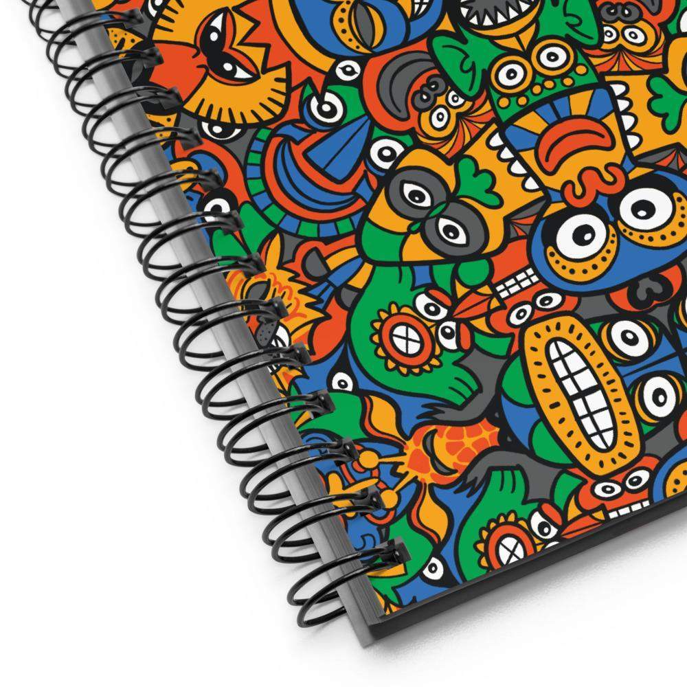 Fantastic African masks festival Spiral notebook-Spiral notebooks